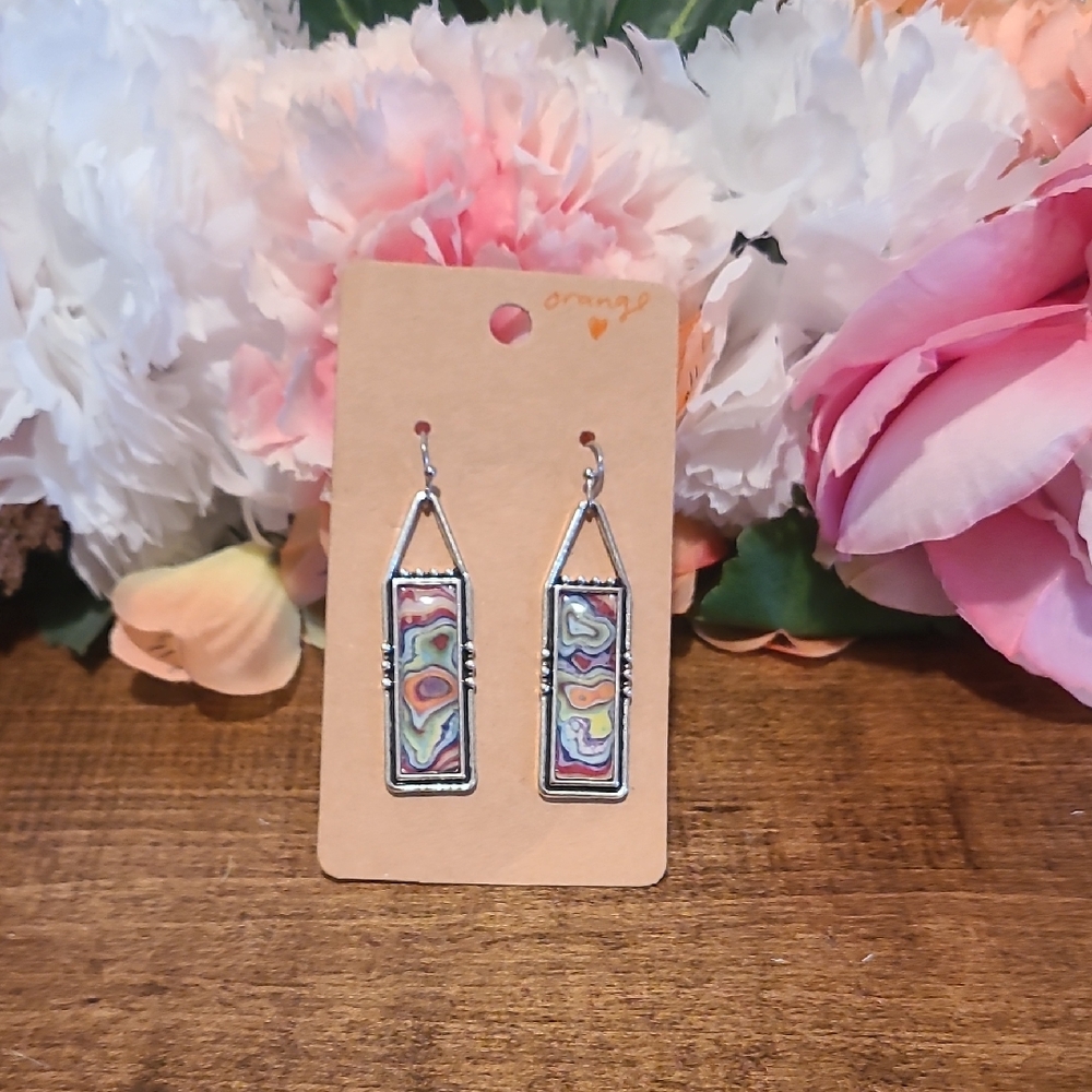 Colorful Geometric Earrings